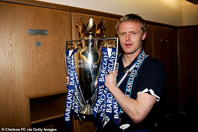 Ex-winger Duff won the English Premier League twice with Chelsea during his playing career