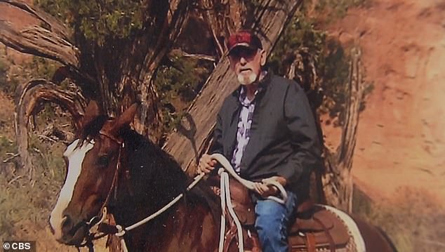 Mr. Smith is pictured above, riding a horse. During his second illness he was described as being in excruciating pain