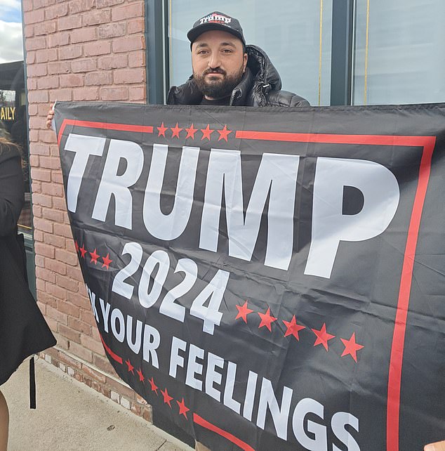 Hassan Abdallah, 25, was among supporters who visited the former president