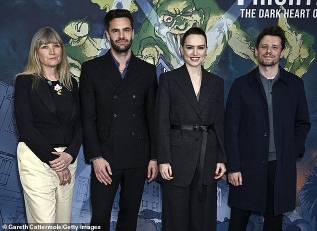 They were joined by director Sam Yates (far right) and producer Kate Solomon (far left)