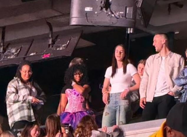 Fans spotted Clark standing in a VIP suite next to her boyfriend Connor McCaffery