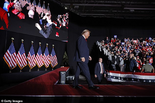 With four days until Election Day, Trump appeared at Macomb Community College, Michigan