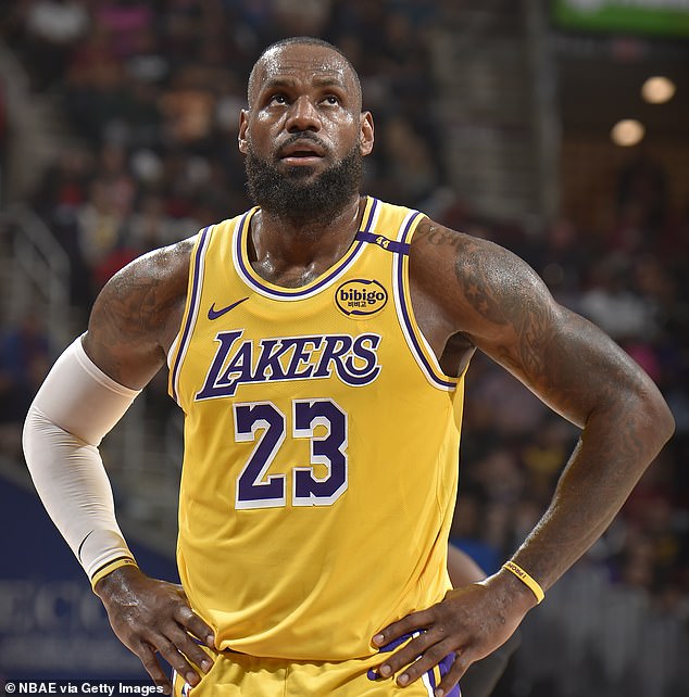 James scored 27 points on Friday night as the Lakers defeated the Toronto Raptors in the NBA