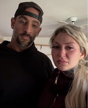 The couple appeared devastated as they posted a video explaining what happened