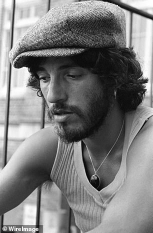 Many observers noted how different white looks from Springsteen. The Boss is seen here in the mid-1970s, years before he wrote and recorded Nebraska