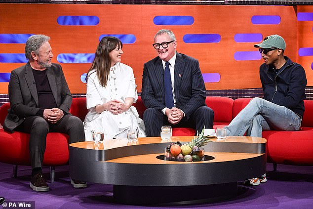 The musician, 51, appeared in the latest episode of the BBC chat show alongside Billy Crystal and Paddington. In Peru stars Emily Mortimer and Hugh Bonneville