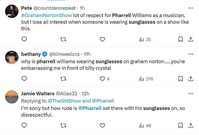 1730556575 7 Pharrell is SLAMMED as rude and disrespectful for outfit choice