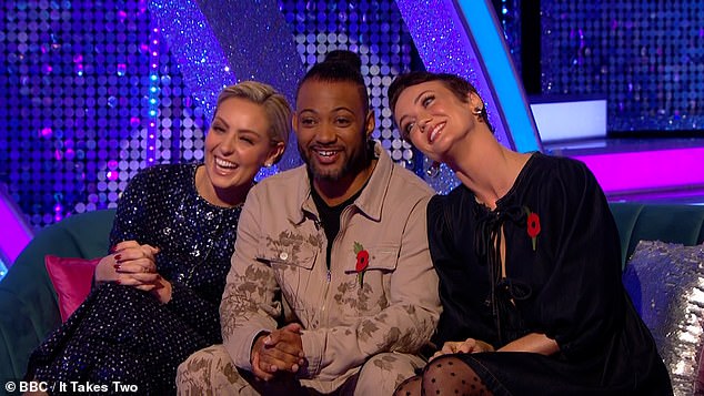 Commenting on what this week was like later in the show, she said: 'I'm just so proud and so grateful for Lauren – they've worked so hard and JB has been so supportive'