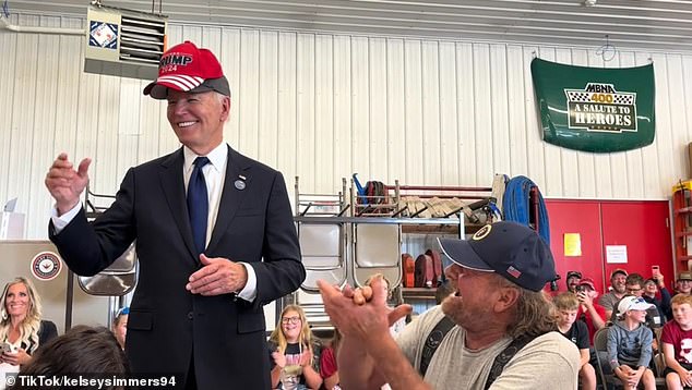 Even President Joe Biden has donned a Trump hat, clearly as a joke