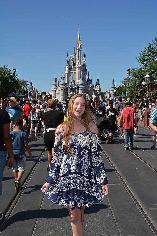 Isabel enjoys a day out at Disneyland