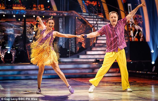 The comedian scored highly on the Strictly leaderboard with his professional dance partner Dianne Buswell, 35