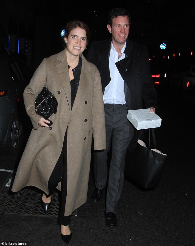 The Duke is currently enjoying a weekend of pheasant shooting organized by Princess Eugenie and her husband Jack