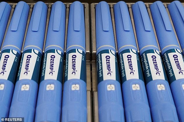 Pens for the Ozempic drug are on a production line to be packaged at the Danish drug manufacturer Novo Nordisk's site in Hillerod, Denmark