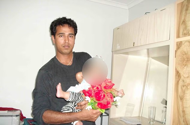 Ms Parvin's estranged husband, Awlad Hossain (pictured), arrived back in Australia on July 13