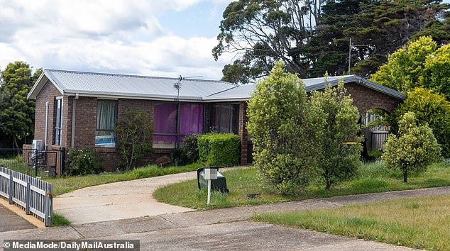 McCulloch's house (pictured) is now empty, but some of their belongings are still inside