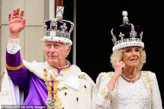 Sarah Vine has spent time in their company and witnessed how Queen Camilla somehow manages to lighten Charles' very heavy burden.