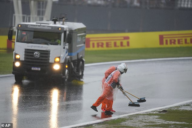 Qualifying for the Brazilian Grand Prix was postponed due to unfavorable weather conditions