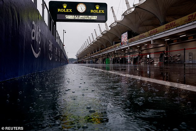 The qualifying session was postponed repeatedly throughout the day until it was called off