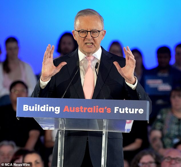 The Prime Minister (pictured) announced plans to cut student debt by 20 percent – ​​around $16 billion