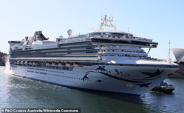 The Brisbane family were on holiday aboard P&O's Pacific Encounter at the time