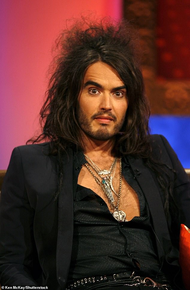 Russell Brand is pictured on the Paul O'Grady Show in November 2017