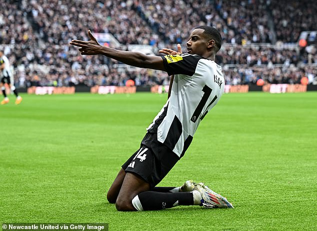 Alexander Isak's first-half header proved to be the deciding factor in the game at St James' Park