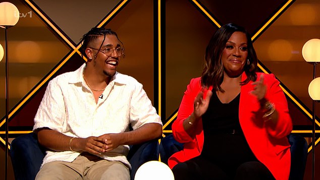 The brand new series kicked off on Saturday evening and brought with it a host of famous faces including Alison Hammond and her son Aidan (pictured in the show), Carol Vorderman with her son Cameron and Iain Stirling with his mother Alison