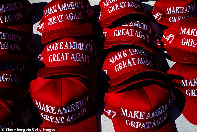 Trump's signature red Make America Great Again hats are a Yiwu bestseller and are a totem of the former president's supporters