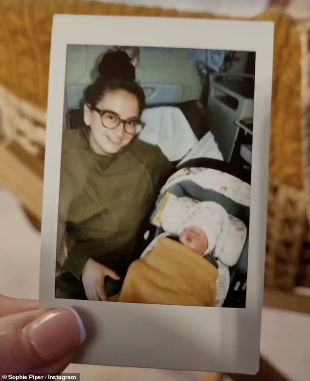 The podcaster, 34, announced the adorable news on her Instagram on Saturday, along with a sweet photo of her little one