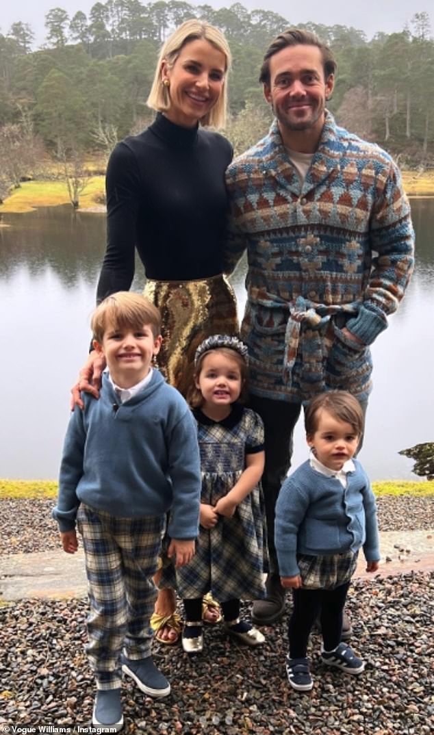 Glen Affric's estate boasted luxury accommodation costing £12,000 per night, where Spencer, 36, wife Vogue, 39, and three children chose to spend their Christmas last year (pictured)