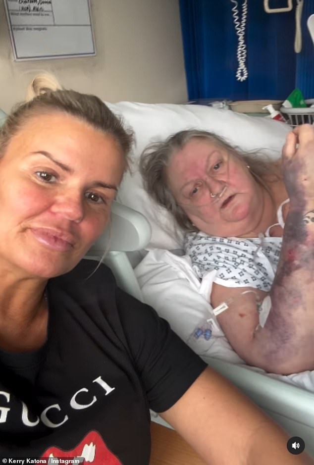 Her heartfelt update comes after she revealed her mother was rushed to hospital after doctors found blood clots in her lungs