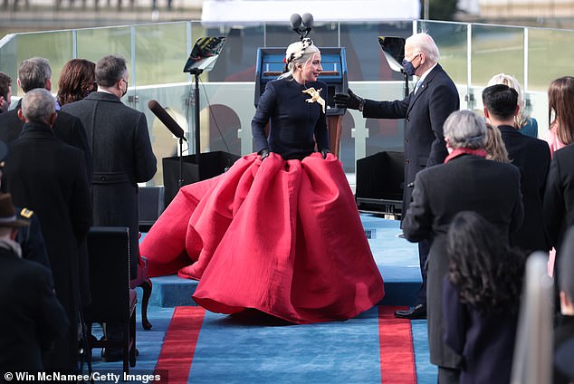 Lady Gaga famously used her two-octave mezzo-soprano pipes to sing the national anthem at the 81-year-old politician's 2021 inauguration ceremony