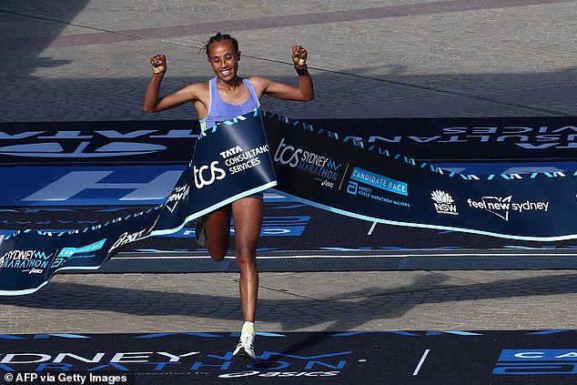 After its inception in 2000, the Sydney Marathon has grown from 1,200 runners to more than 5,000 - and that number is now set to make a big leap (photo: Workenesh Edesa, 2024 women's winner)