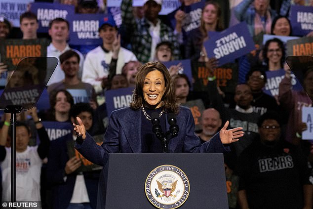 Harris spoke about the importance of young voters on the last day of early voting in Michigan