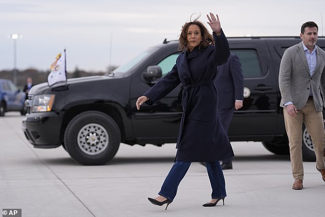 Vice President Kamala Harris toured the state of Michigan on Sunday