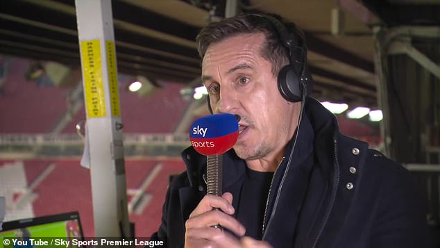 Ex-United captain Gary Neville was not impressed with what he saw from his former team