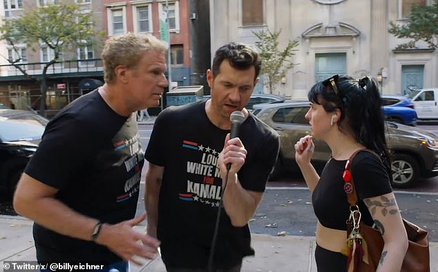 Billy Eichner and Will Ferrell took to the streets to yell at New Yorkers about Kamala Harris