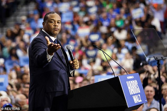 Pittsburgh Mayor Ed Gainey is seen here at a campaign event on October 10. He had signed a letter blaming Israel for the October 7 attack