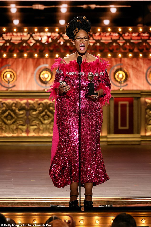 Lewis won the Tony Award for Best Performance by an Actress in a Leading Role in a Musical earlier this year for Hell's Kitchen. Pictured June 16 in NYC