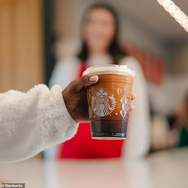 A holiday mug for iced drinks with ornate details was also announced Saturday