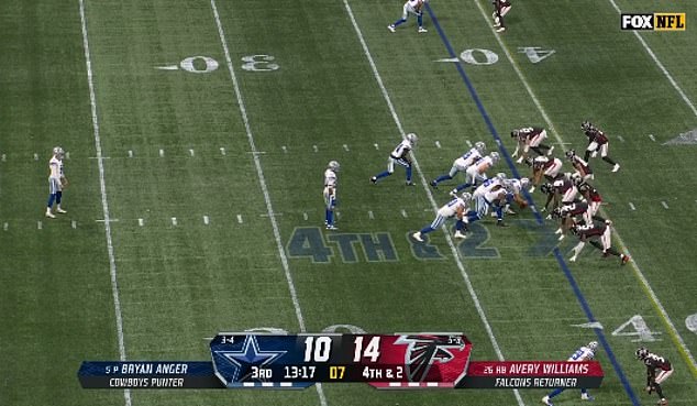 The fake punt was hilariously unsuccessful and boded well for the rest of the Cowboys' day