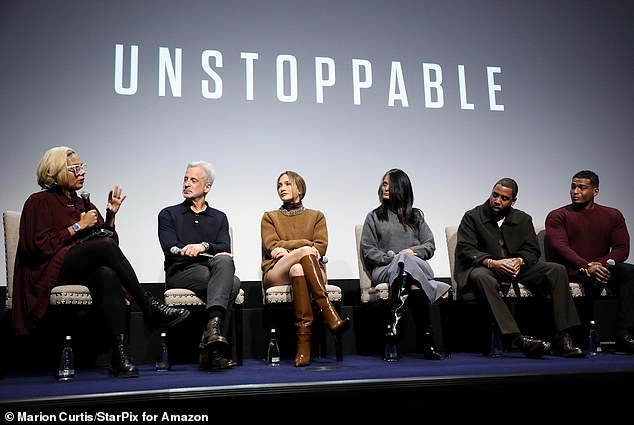 Lopez was on a panel with moderator Cori Murray; director William Goldenberg; Judy Robles, who plays them; costar Jharrel Jerome; and Anthony Robles, on whom the film is based