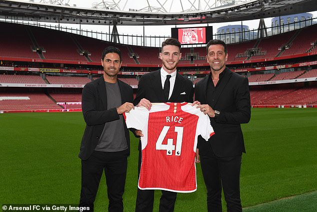 Edu was instrumental in bringing top talent to the Emirates, including Declan Rice in 2023