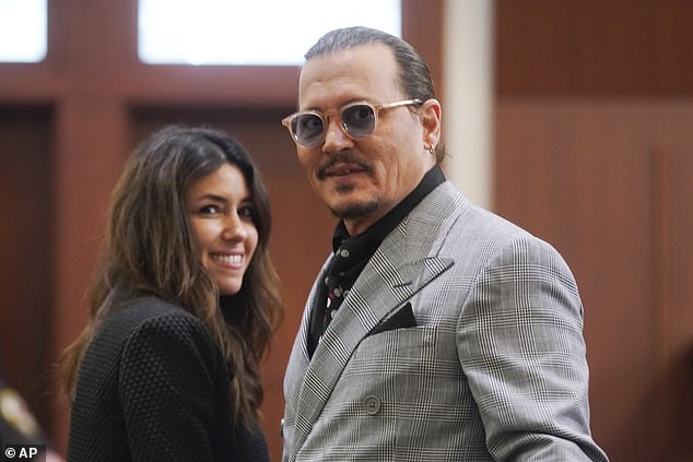 Nearly two years after she played a crucial role in securing a victory for Depp in his highly publicized $100 million defamation case (pictured) against ex-wife Amber Heard, the 40-year-old lawyer addressed the dating rumors that emerged in 2022 came.