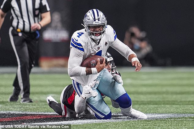 Prescott's disparaging comment came after he was injured on Sunday against the Falcons