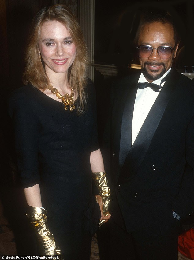 The music producer was married to Twin Peaks actress Peggy Lipton between 1974 and 1990, and the couple had children Kidada Jones, 50, and Rashida Jones, 48. [pictured in 1979]