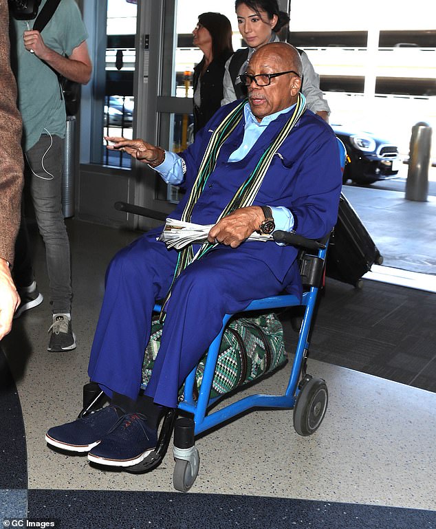 His publicist Arnold Robinson said he died Monday evening surrounded by his family at his home in the Bel Air neighborhood of Los Angeles. No cause of death was given [pictured in October 2018]