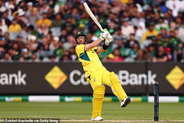 Josh Inglis was Australia's top scorer, hitting 49 off 42 deliveries before being caught by Irfan Khan