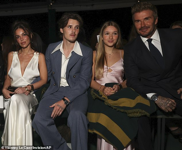 Jackie and Cruz at Paris Fashion Week with his younger sister Harper and father David. Raj wonders if David would be happy if Harper were dating someone ten years older when she turns 19