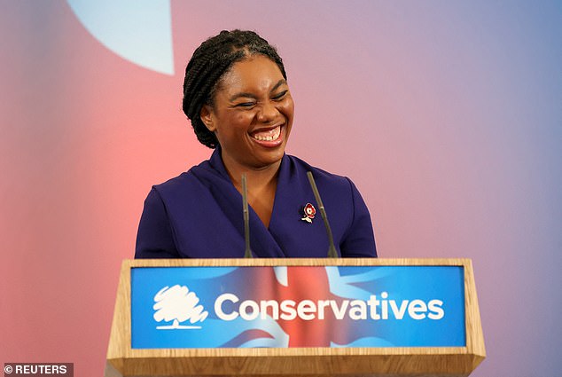 Conservatives, such as Conservative Party leader Kemi Badenoch (pictured), have a greater belief in the fairness of the status quo and in the idea that hard work will lead to reward. This usually lays the foundation for greater happiness and a sense of meaning